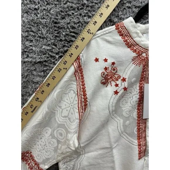 Monoki‎ Women's Off White Shirt Lion Mesh One Size NWT $810